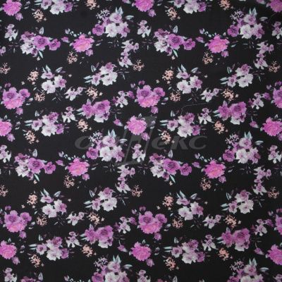 Плательная ткань "Фламенко" 20.1, 80 гр/м2, шир.150 см, принт растительный - купить в Улан-Удэ. Цена 243.96 руб.
