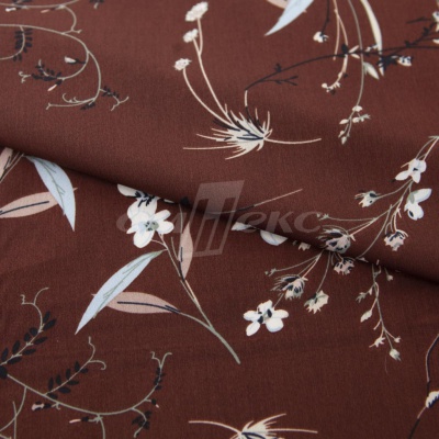 Плательная ткань "Фламенко" 2.2, 80 гр/м2, шир.150 см, принт растительный - купить в Улан-Удэ. Цена 239.03 руб.
