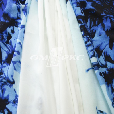 Плательная ткань "Фламенко" 19.1, 80 гр/м2, шир.150 см, принт растительный - купить в Улан-Удэ. Цена 241.49 руб.