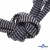 Шнурки #107-07, плоские 130 см, двухцветные цв.серый/чёрный - купить в Улан-Удэ. Цена: 23.03 руб.