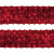 Тесьма с пайетками 3, шир. 35 мм/уп. 25+/-1 м, цвет красный - купить в Улан-Удэ. Цена: 1 308.30 руб.
